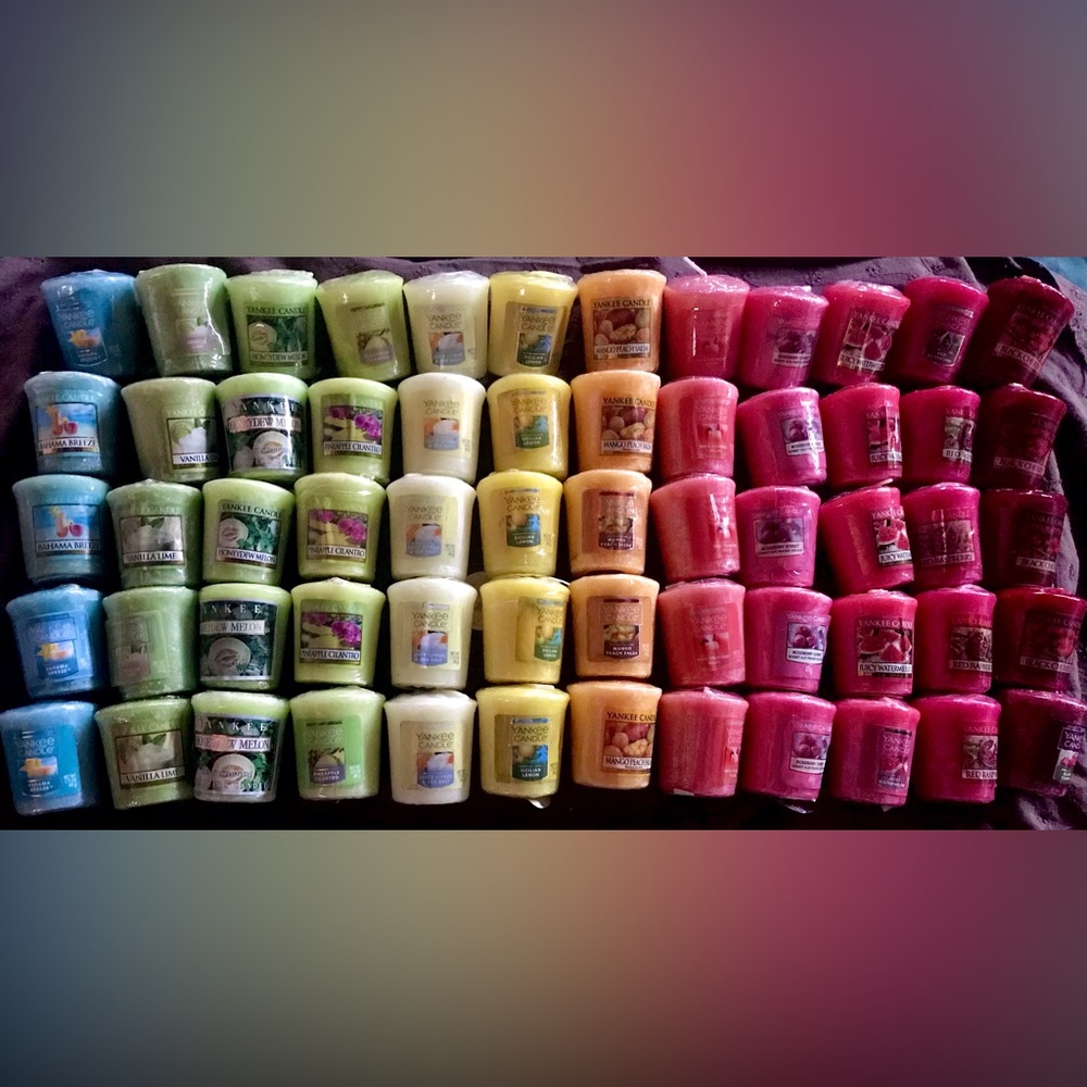 12 Yankee votive sampler candles lot bundle